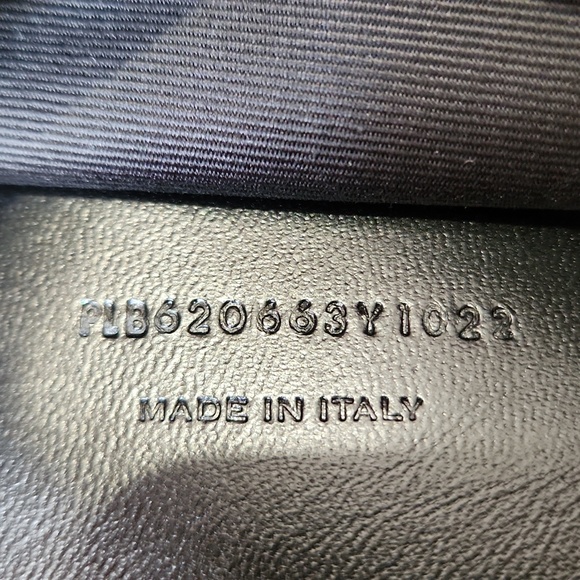 Saint Laurent Calfskin Crocodile Embossed West Hollywood Monogram Fold-Over - Picture 11 of 14